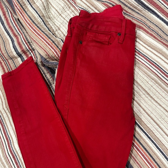 Good American Vibrant Red Skinny Jeans - Picture 1 of 2